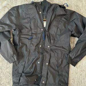 Vtg 90s Y2K Mens S REI Gore-Tex Nylon Rain Parka Jacket Hooded Coat Waterproof
